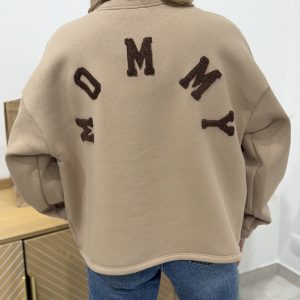 Pré-commande EXPEDITION VERS LE 03.02 Sweat MOM – Beige/marron