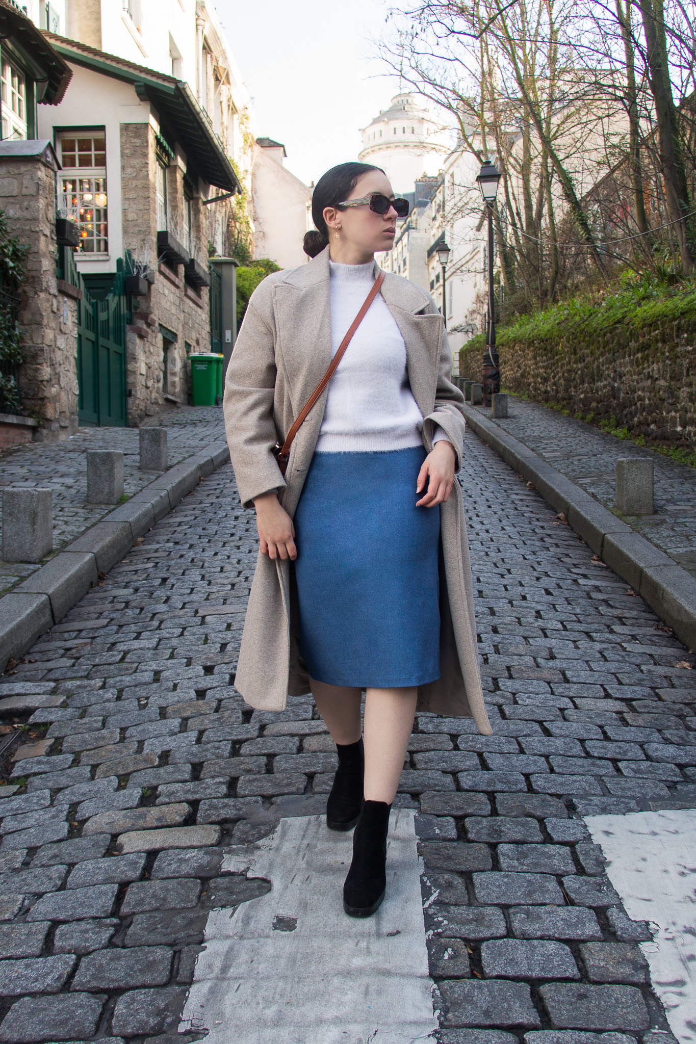 CASSIOPÉE bleu jean enduit métallisé – Image 2