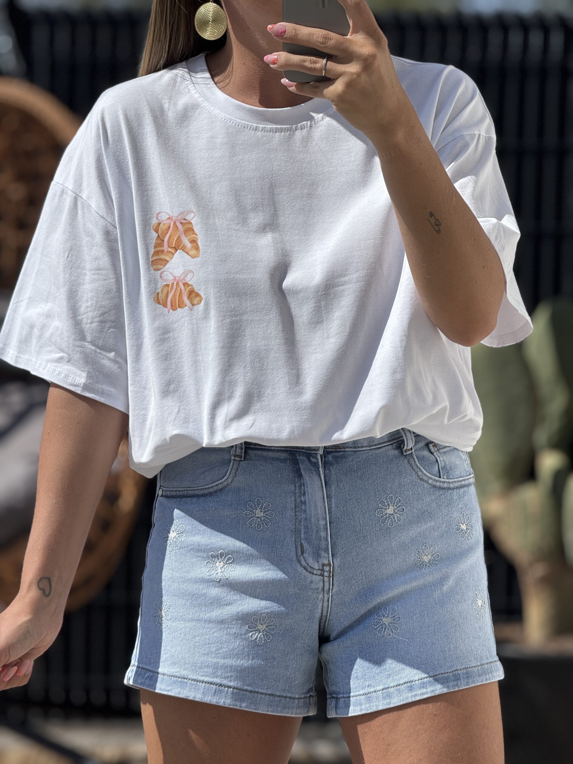 T-shirt Viennoiserie – Blanc (Made in Italie)