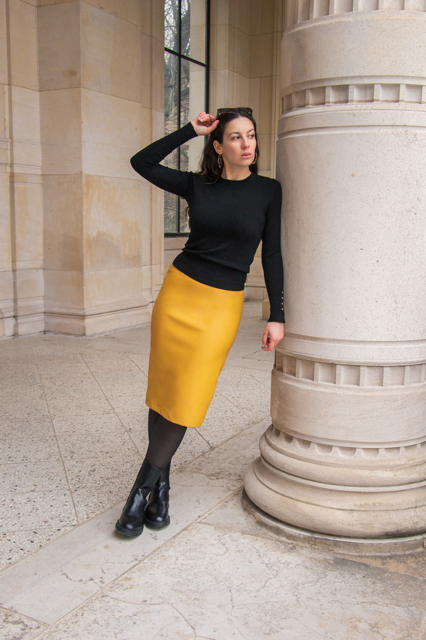 GAÏA simili cuir moutarde – Image 2