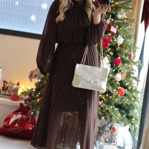 Robe DENVER – Chocolat (Made in Italie)