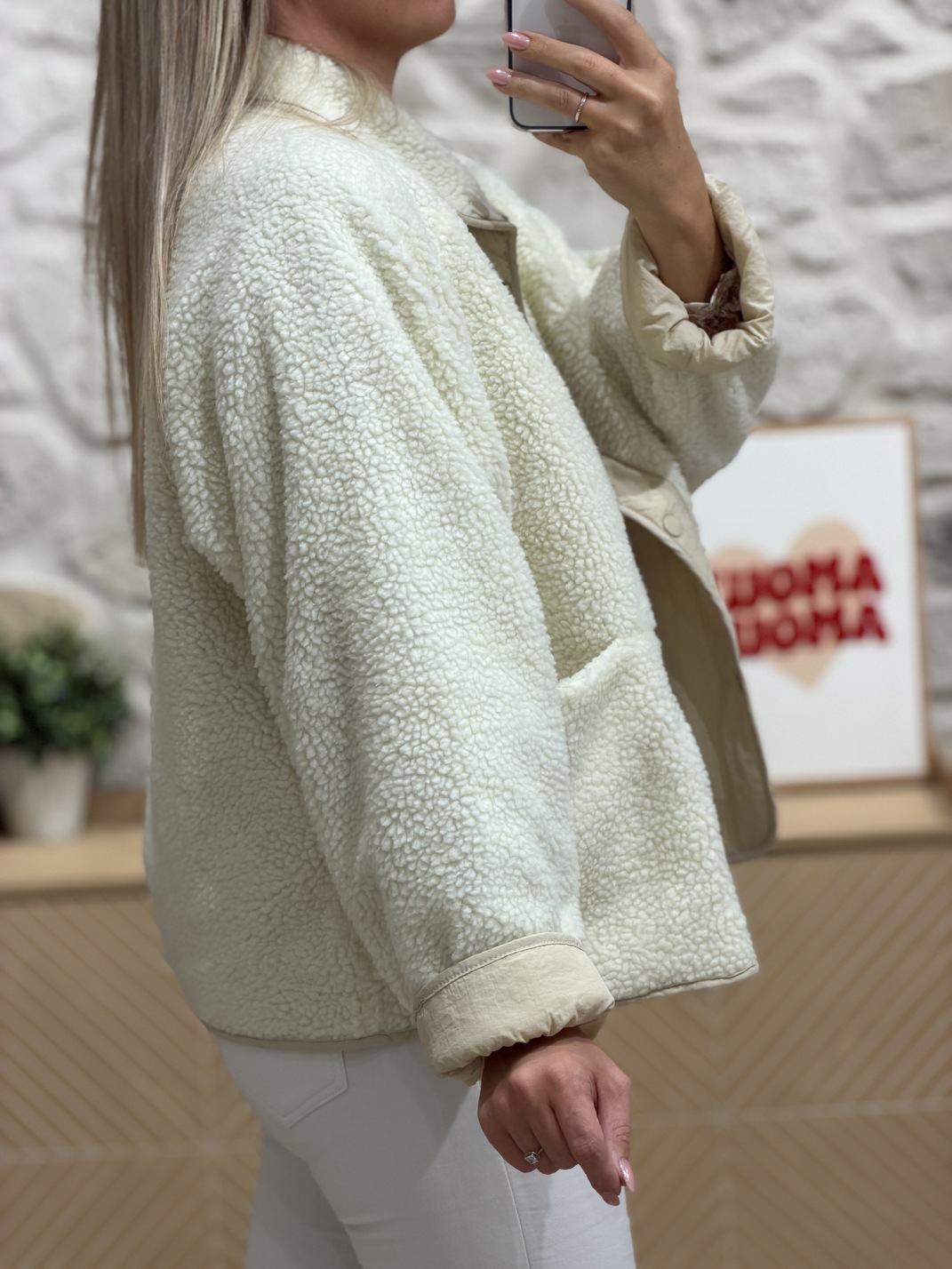 Veste réversible WILLOW – Écrue/beige – Image 4