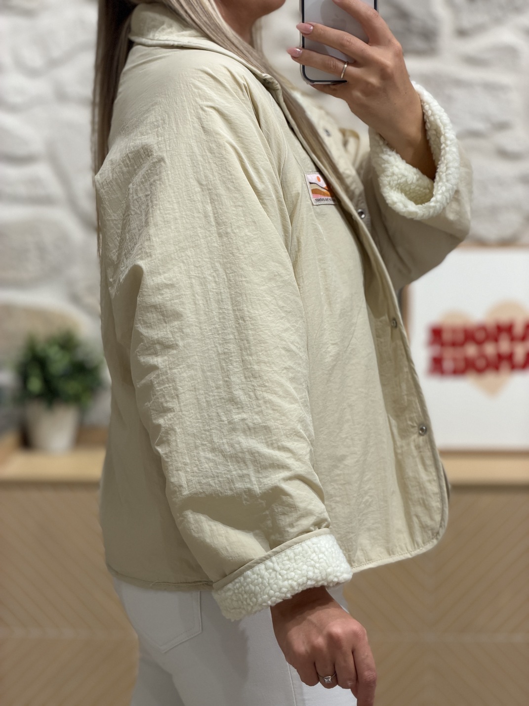 Veste réversible WILLOW – Écrue/beige – Image 6