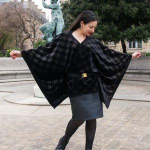 JULIETTE poncho velours