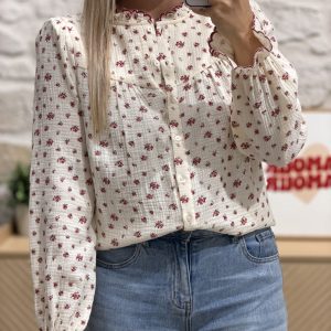 PRÉ-COMMANDE EXPÉDITION VERS LE 31.01 Blouse JASUNA – ROUGE