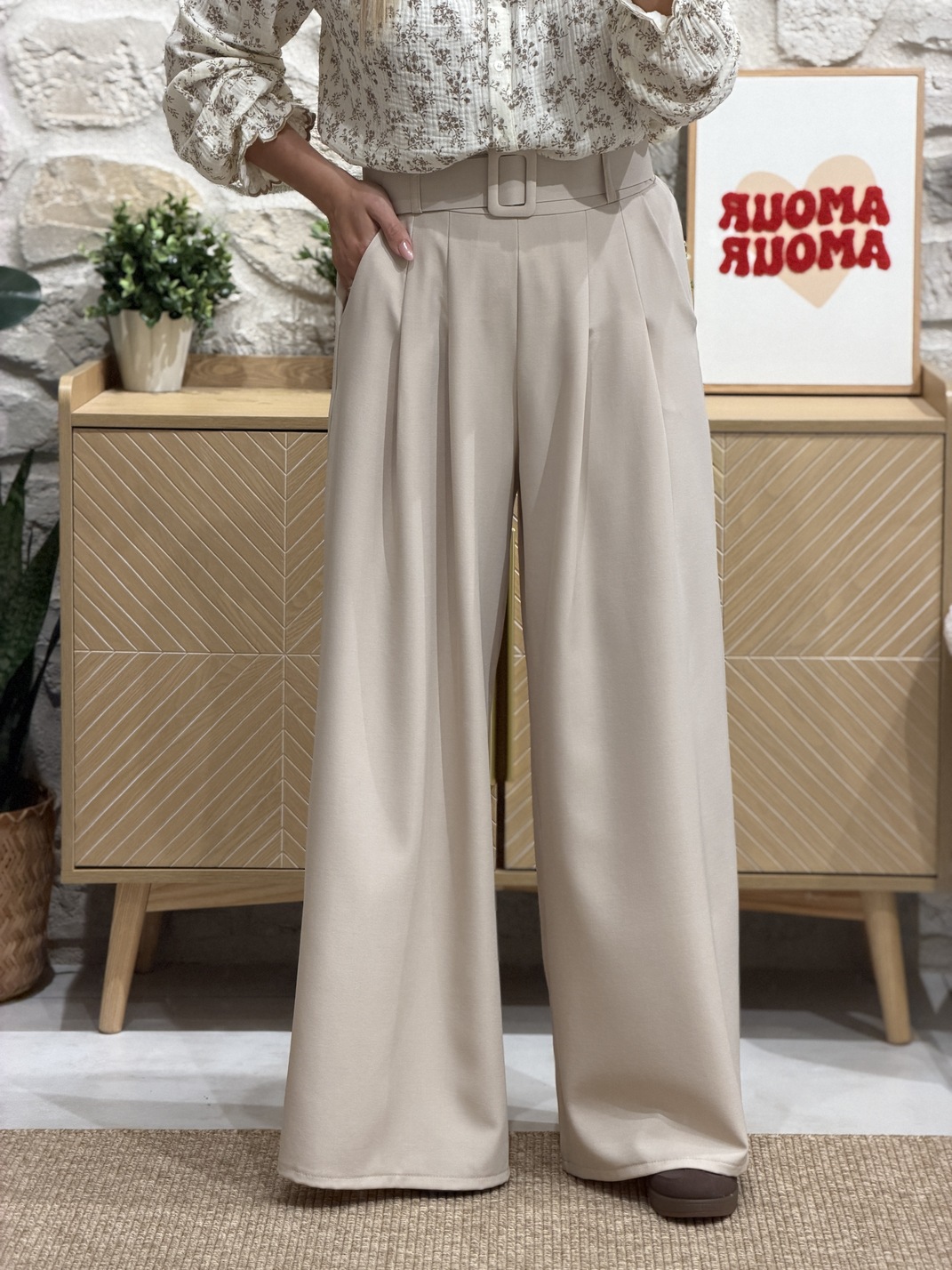 Pantalon POSEIDON – BEIGE (Made in Italie)