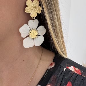 Boucles d’oreilles N*245 – BLANCHE