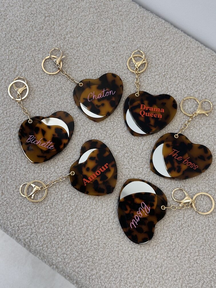 Porte-clé miroir – LÉOPARD