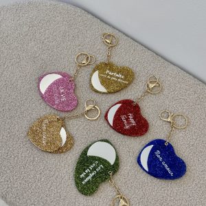 Porte-clé miroir – PAILLETÉ