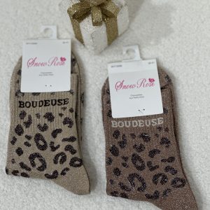 Chaussettes paillettes – BOUDEUSE Léopard