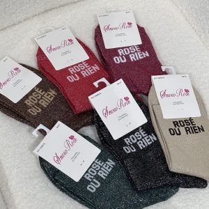 Chaussettes paillettes – ROSÉ OU RIEN