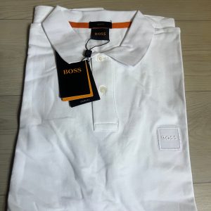 Polo Boss blanc pour homme – style raffiné et moderne