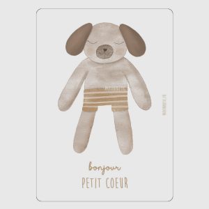 Carte “Doudou Chien” Été