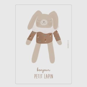 Carte “Doudou Lapin” Brindilles