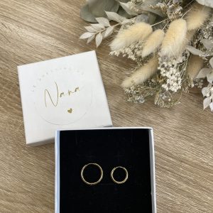 Anneaux dorés pour boucles d’oreilles – Petits ou grands