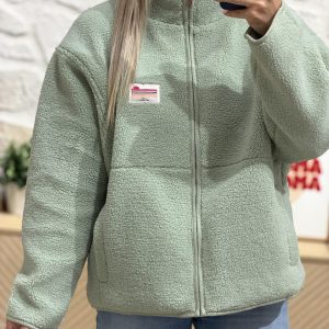 Veste polaire OLYMPE – Vert Menthe (Made in Italie)