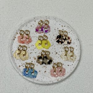 Boucles d’oreilles N*247 – Grosses fleurs