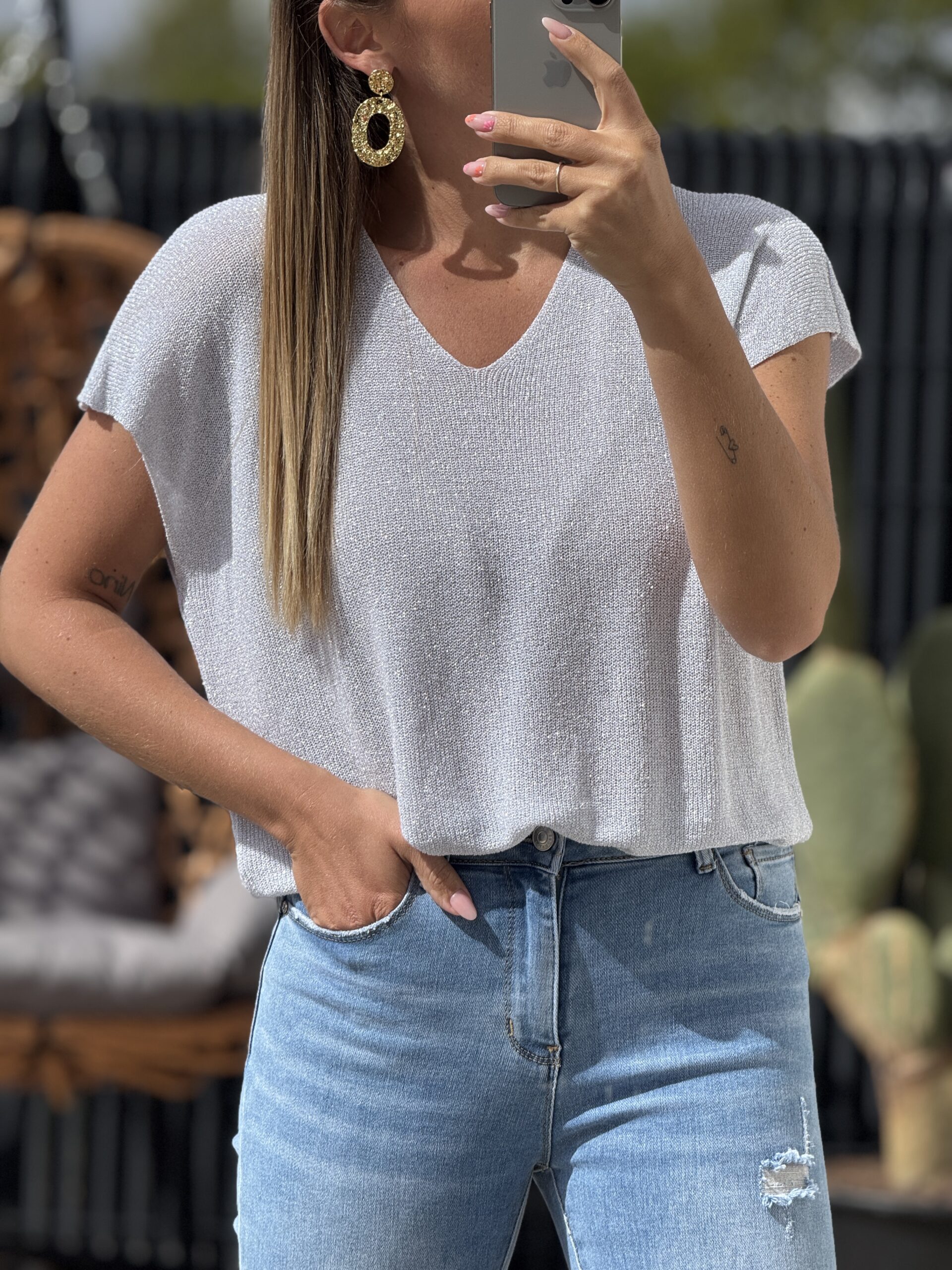 Top IVY – Argent (Made in Italie) – Image 3