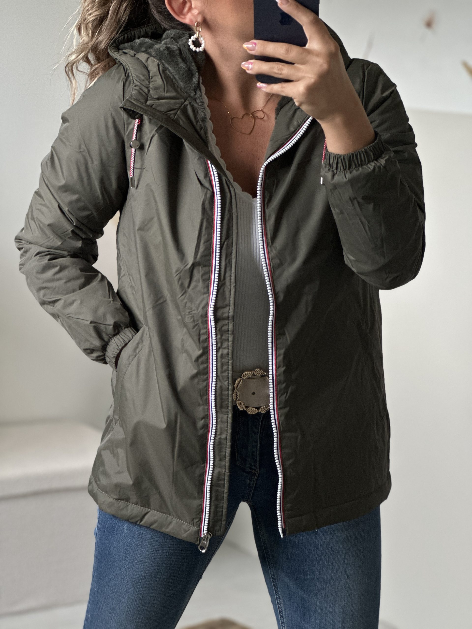 Parka fourrée YANNOU KAKI