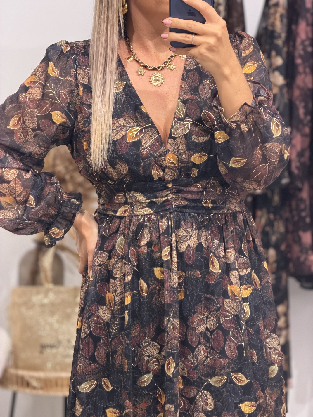 Robe FEUILLAGE – CURVY – Image 4