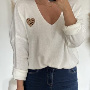 Pull KIARA Blanc