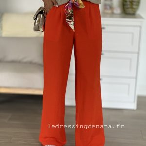 Pantalon JULIE ORANGÉ (Made in France)