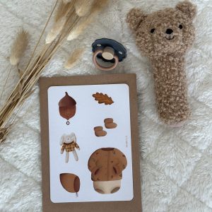 Carte “ Mes petites affaires ” automne