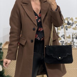 Manteau CLÉO Marron (Made in Italy)