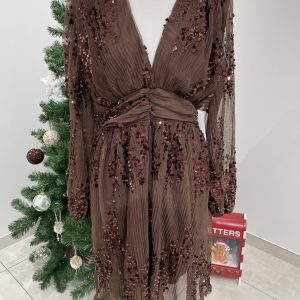 Robe STECY Curvy – Chocolat