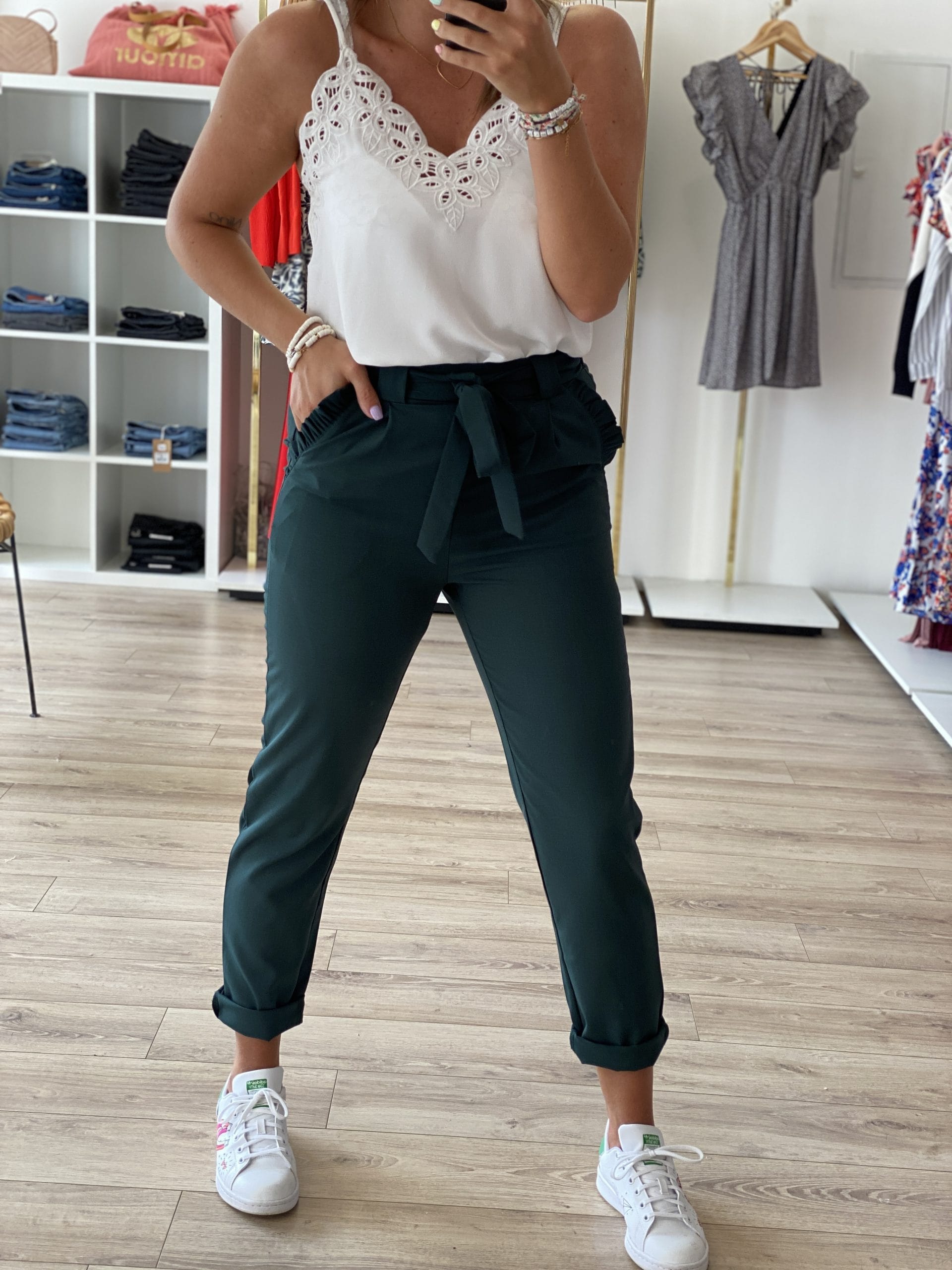 Pantalon ALEX VERT FONCE