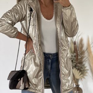 Parka fourrée TILO LONGUE GOLD