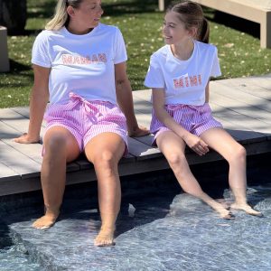 T-shirt MINI Fleuris – Rouge – KIDS