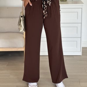 Pantalon ANITA – Chocolat – CURVY