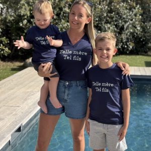T-shirt Telle mère, tel fils MARINE Curvy