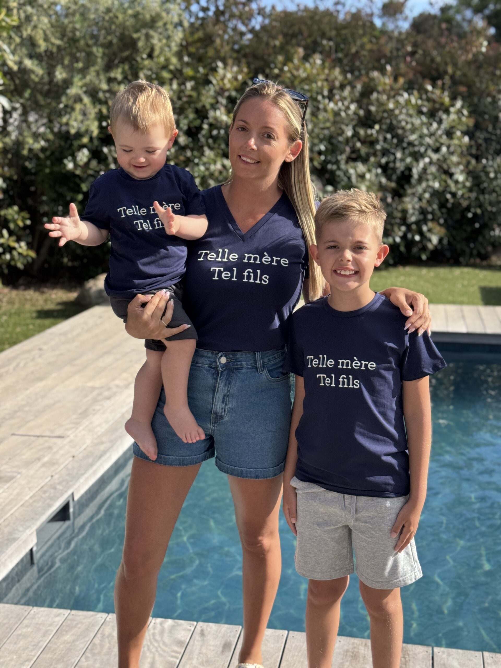 T-shirt Telle mère, tel fils MARINE Curvy