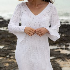 SALOMÉ broderie anglaise blanche