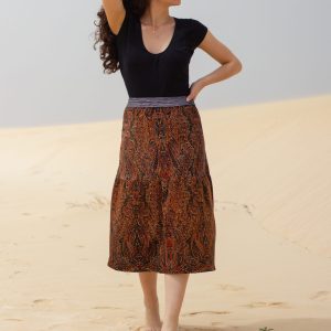 IZIA velours motifs cachemire