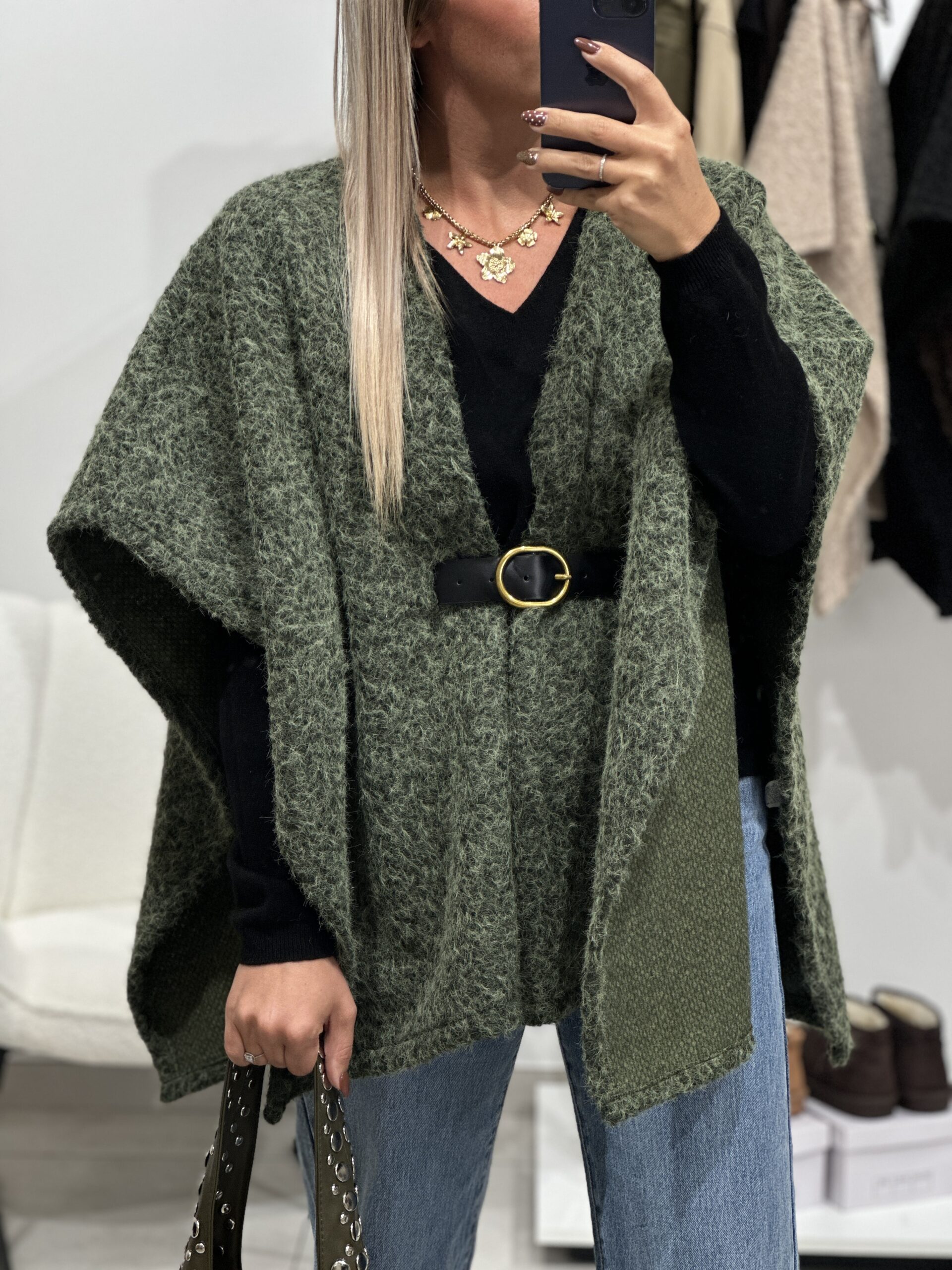 Poncho MAZU – Kaki – Image 6