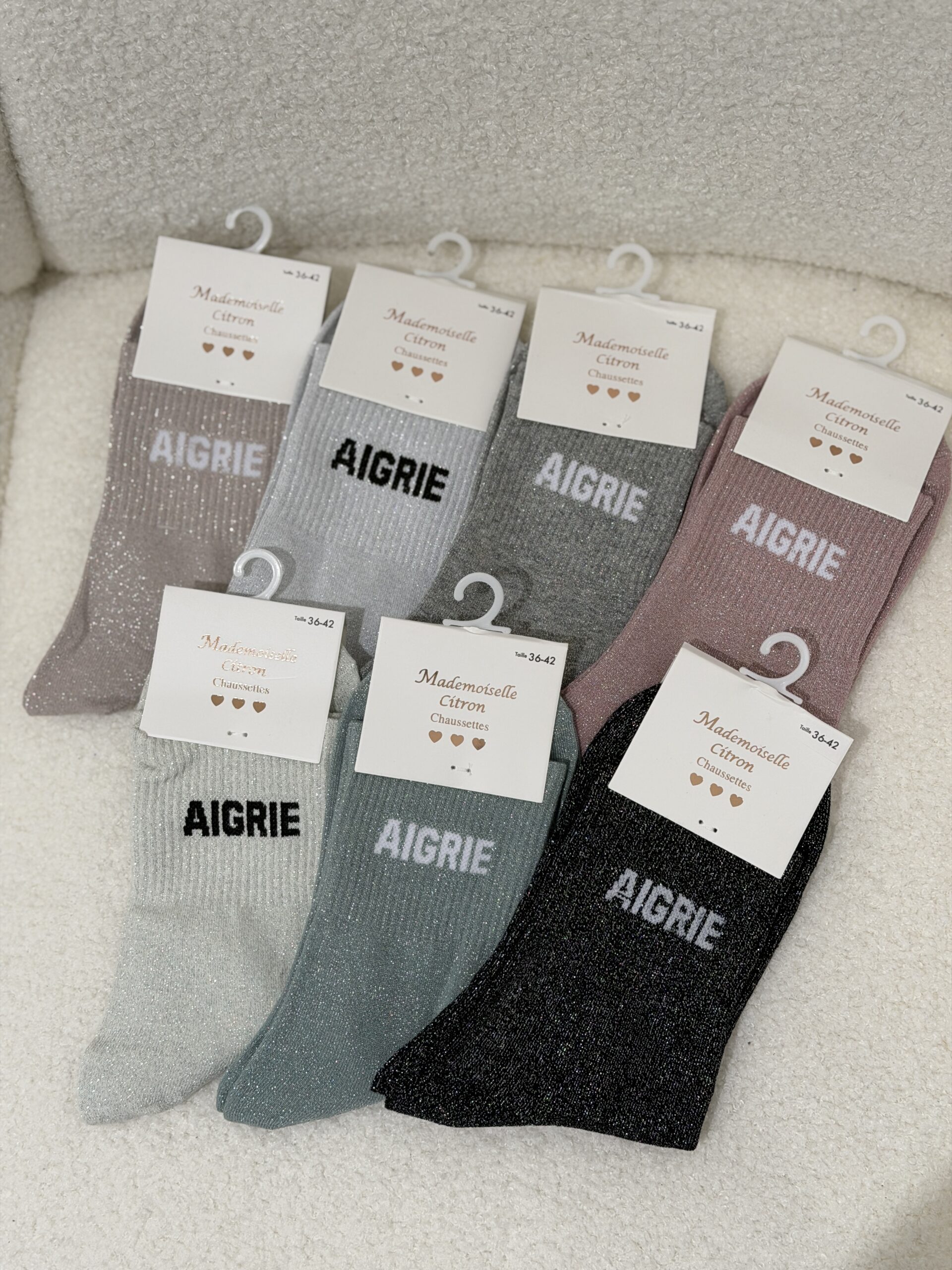 Chaussettes paillettes – AIGRIE – Image 2