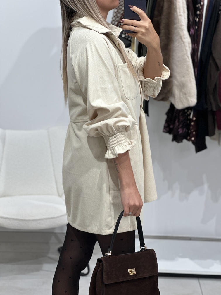 Robe AGUSTINA – Écrue – Image 4