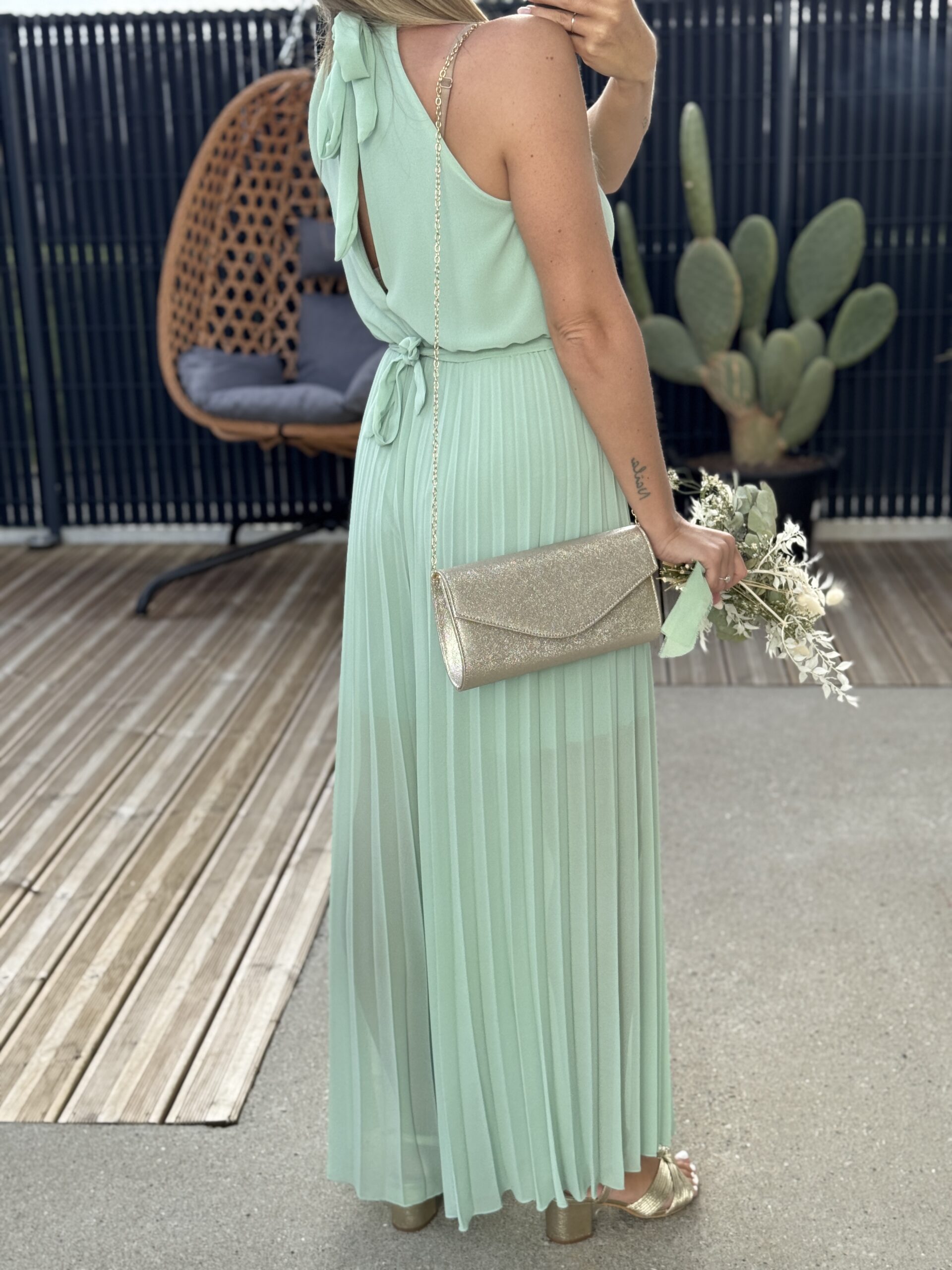 Combinaison LAURA – VERT D’EAU ( Made in Italie ) – Image 6