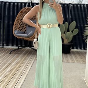 Combinaison LAURA – VERT D’EAU ( Made in Italie )