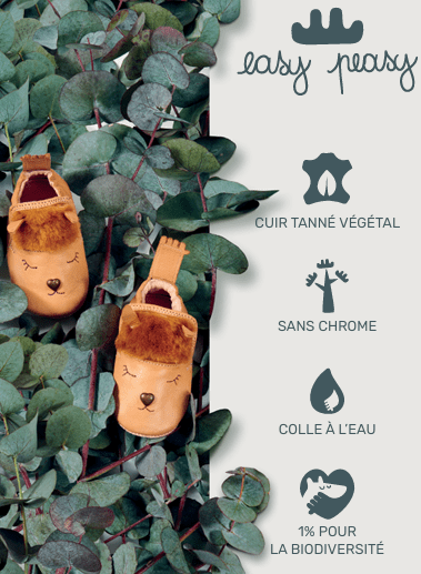 Chaussons cuir FLEURES anti-glisse – Image 4