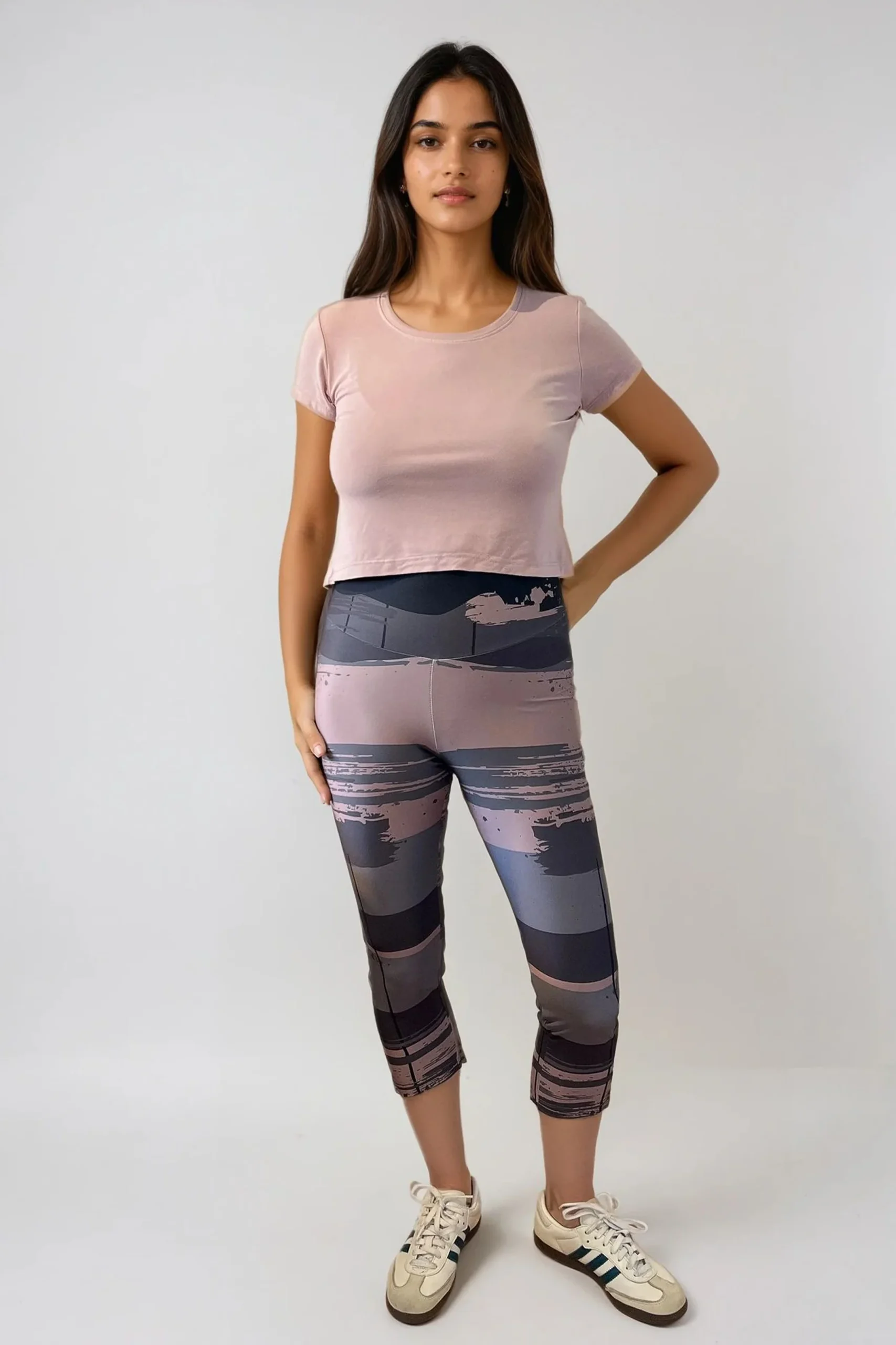 Legging Virginie - Bande Rose