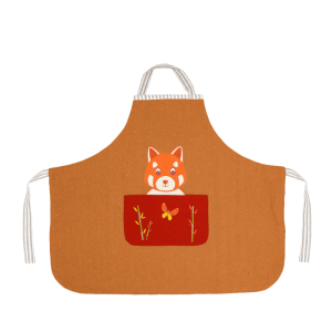 Tablier pour enfant Monsieur Panda Roux Personnalisable gratuitement