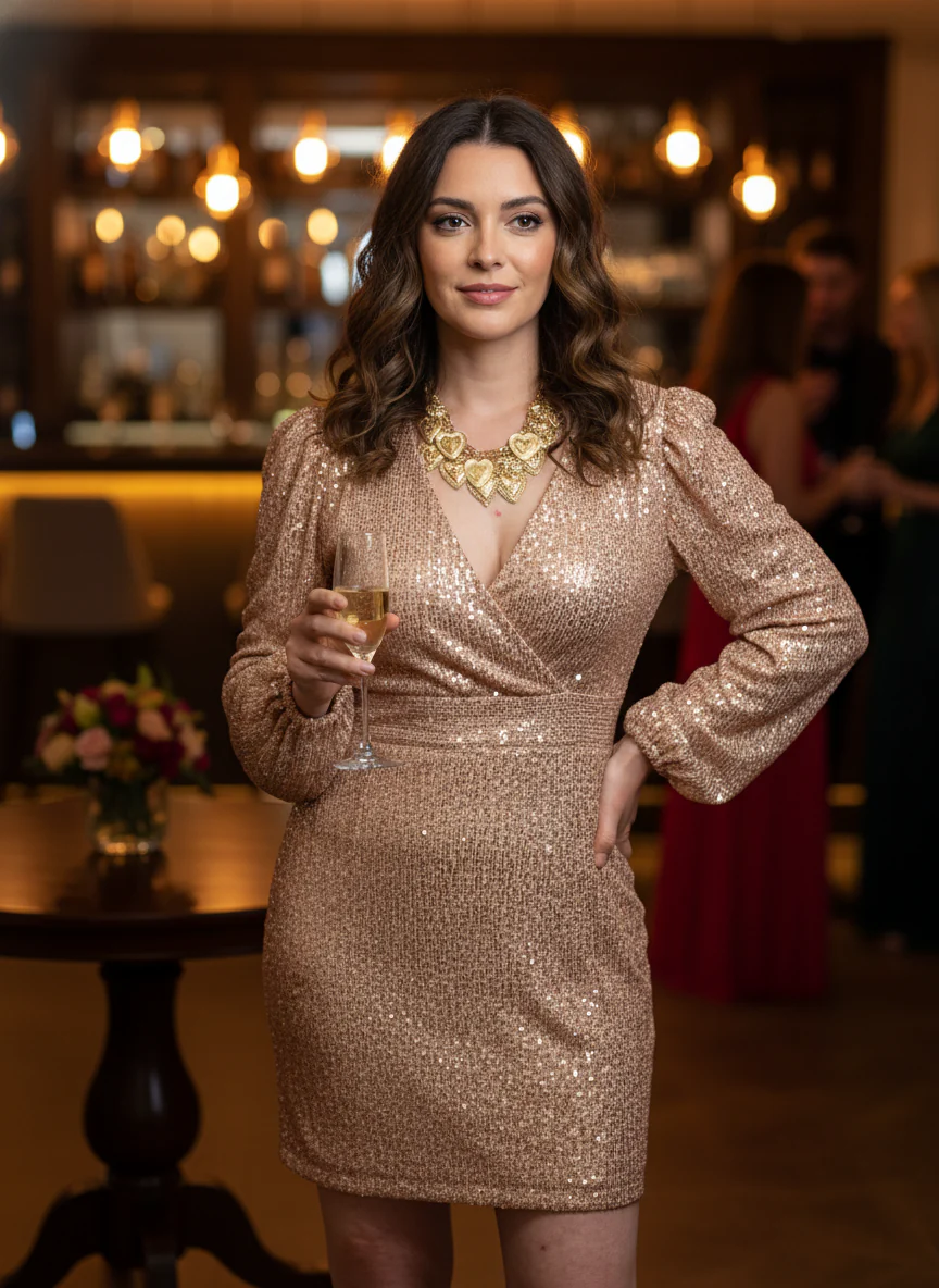 Robe à paillettes Gisèle – Image 3