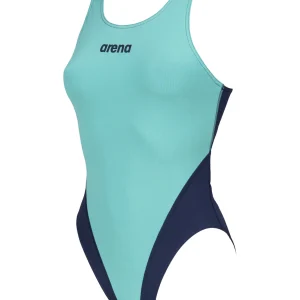 Maillot de bain une-pièce Team Swim Tech Solid pour femmes - Bleu