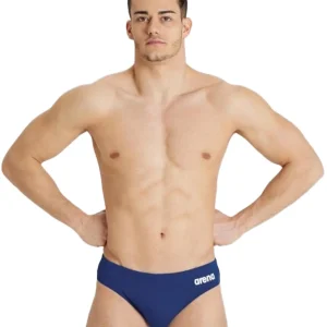 Brief de natation Team Solid pour hommes - Marine