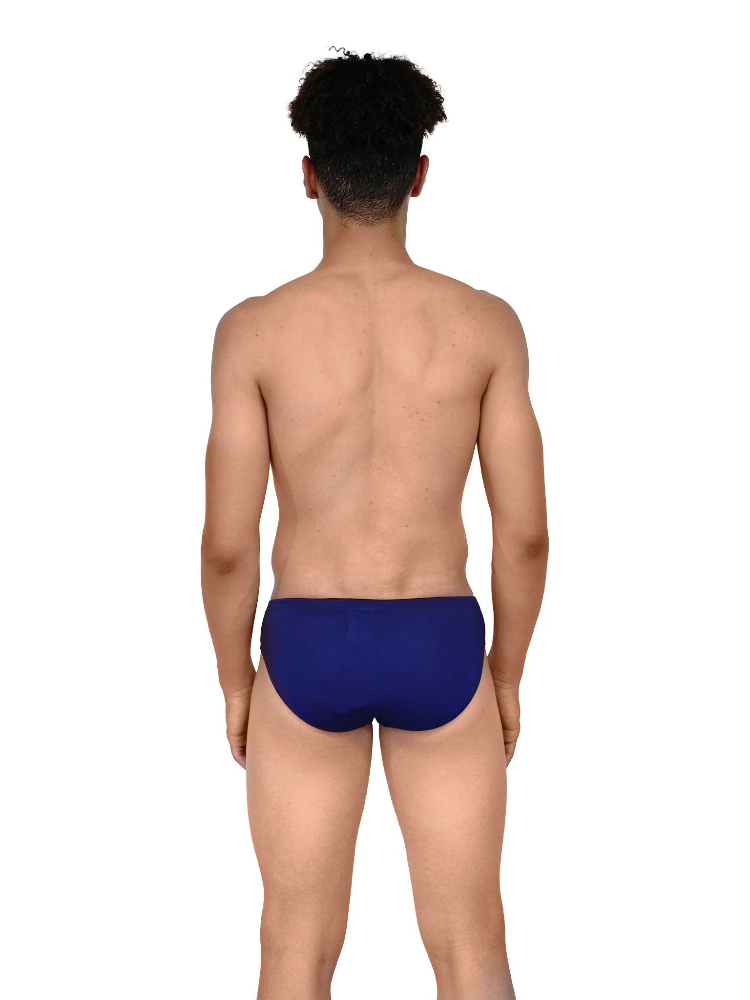 Brief de natation Solide pour hommes - Marine – Image 4