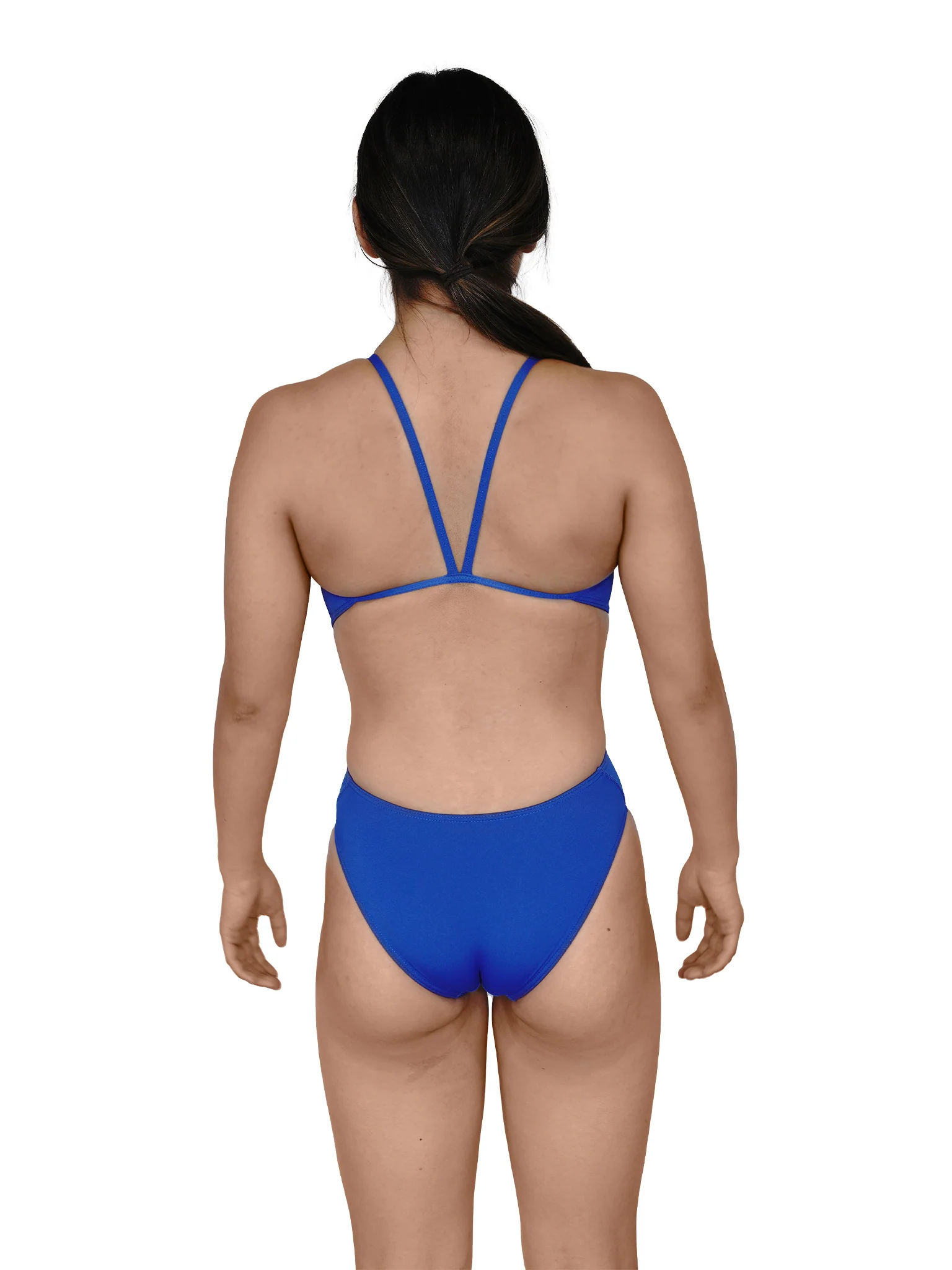Maillot de bain une-pièce Micro Back pour femmes - Bleu royal – Image 3